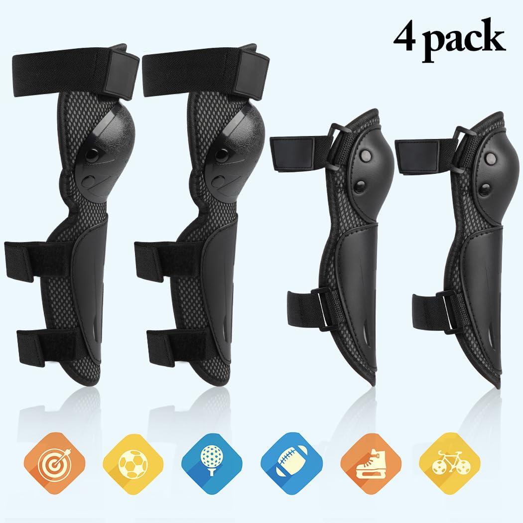 Youth Dirt Bike Gear, Justdolife 5 Pcs Motorcycle Armbor Protection Jacket, Kids Motorcycle Armor With Knee Pads Elbow Pads Ches